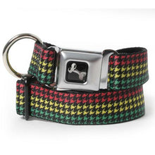 Load image into Gallery viewer, Rasta Houndstooth Dog Collar
