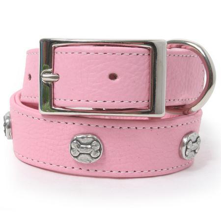 Silver Bone Dog Collar