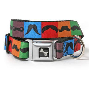 Mustache Dog Collar