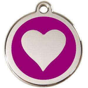 Stainless Steel Engravable Heart Pet Tag
