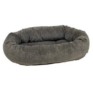 Pewter Bones Donut Dog Bed