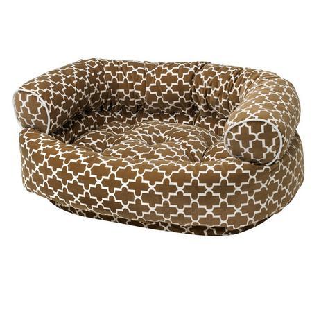 Cedar Lattice Double Donut Dog Bed