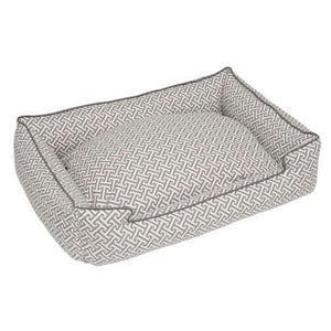 Hera Grey Print Lounge Dog Bed