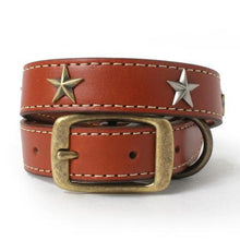 Load image into Gallery viewer, Stars Leather Dog Collar
