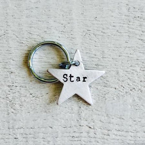 Star Shaped Aluminum Engravable Pet Tag