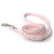 Crystal and Soft Faux Leather Dog Leash