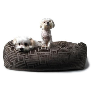 Cafe au Lait Print Dutchie Dog Bed
