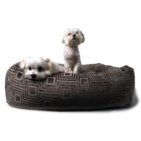 Cafe au Lait Print Dutchie Dog Bed
