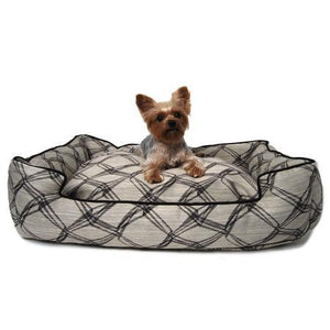 Crosby Latte Lounge Dog Bed