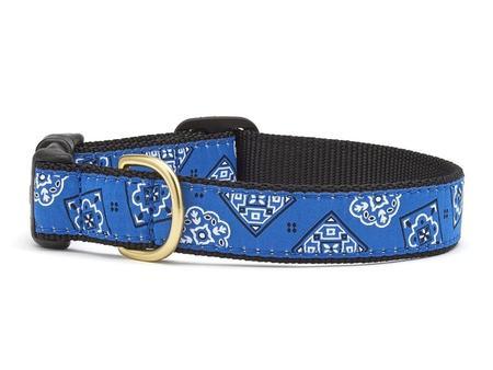 Blue Bandana Print Dog Collar