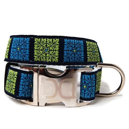 Savannah Squares Dog Collar