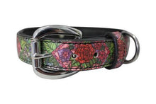 Load image into Gallery viewer, Garden of Eden Inked Leather Dog Collar
