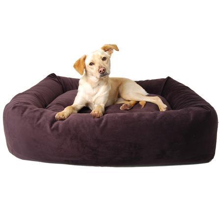 Aubergine Microvelvet Dutchie Dog Bed