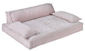 Blush Microvelvet Dog Sofa
