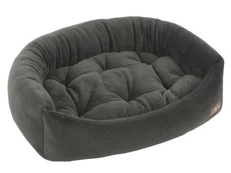 Granite Ripple Velour Napper Dog Bed