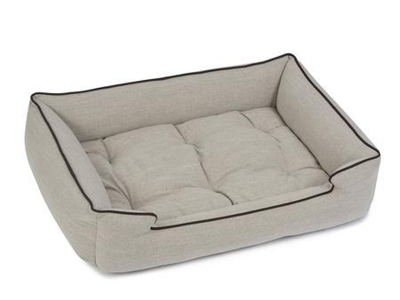 Windsor Textured Linen Sleeper Dog Bed