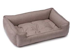 Rose Textured Woven Sleeper Dog Bed