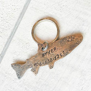 Fish Shape Copper Engravable Pet Tag