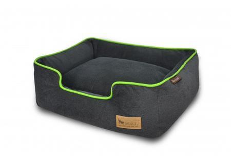 Slate Grey Urban Plush Lounge Dog Bed