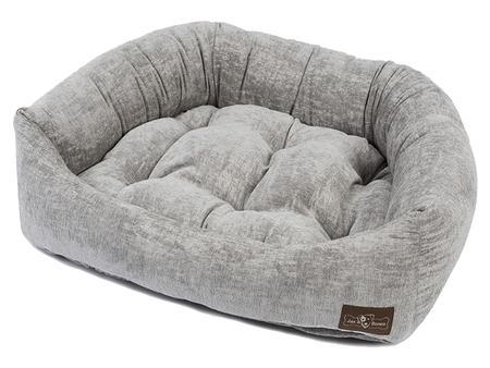Tuscany Ash Plush Velour Napper Dog Bed