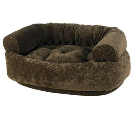 Double Donut Dog Bed - Chocolate Bones