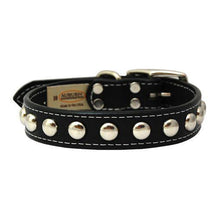 Load image into Gallery viewer, Silver Studded Leather Dog Collar
