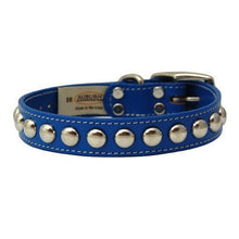 Load image into Gallery viewer, Silver Studded Leather Dog Collar
