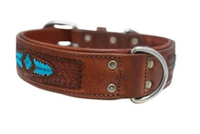 Load image into Gallery viewer, Sierra Rawhide Weave Leather Dog Collar
